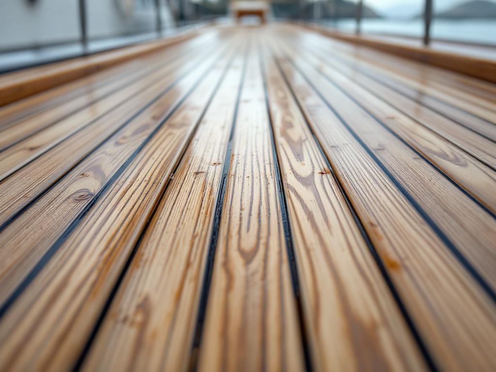 Professional teak deck cleaning service - Fort Lauderdale yacht maintenance