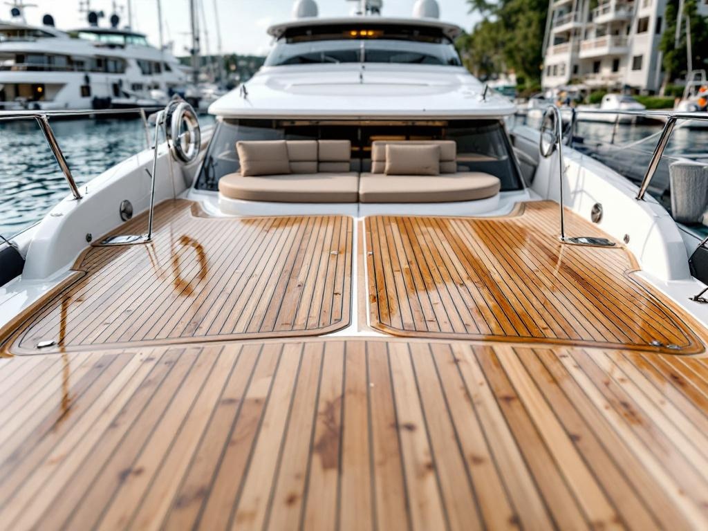 Professional yacht maintenance team providing weekly and monthly service programs