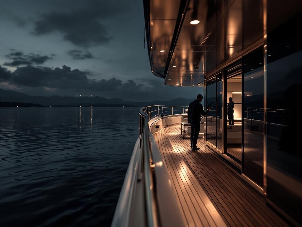 Professional yacht cleaning team working on boat maintenance in Fort Lauderdale marina